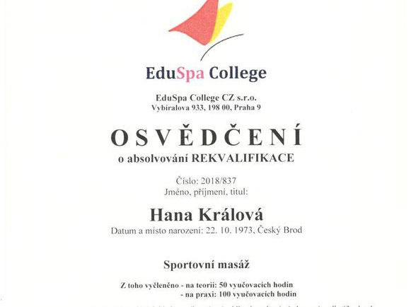 Masáže Hana Králová